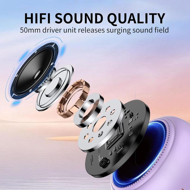 Bluetooth Portable Speaker,IPX7 Waterproof Wireless  with HD Sound and Bluetooth 5.3,15H Playtime, 5W Stereo,Deep Bass, Audio Birthday