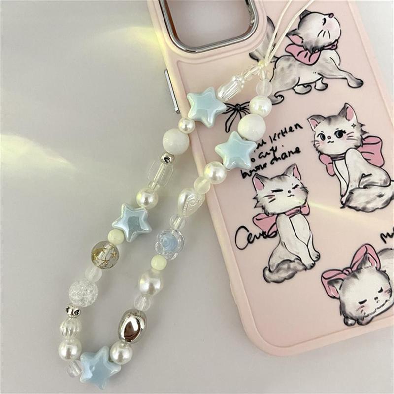 Cute Star Design Phone Chain, Anti-lost Phone Decorative Lanyard, Fashion Phone Strap for Women & Girls, Mobile Phone Decoration Accessories