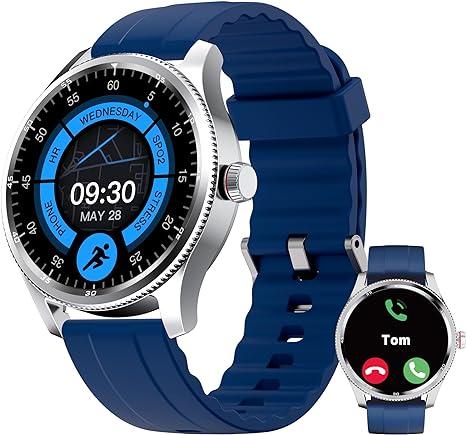 TOOBUR Smart Watch for Men with Answer Make Call,Fitness Sport Watch with Step Counter Sleep Tracker 100 Sports for Run Smart Voice Assistant IP68 Waterproof Swim Fitness Tracker Compatible Android iOS