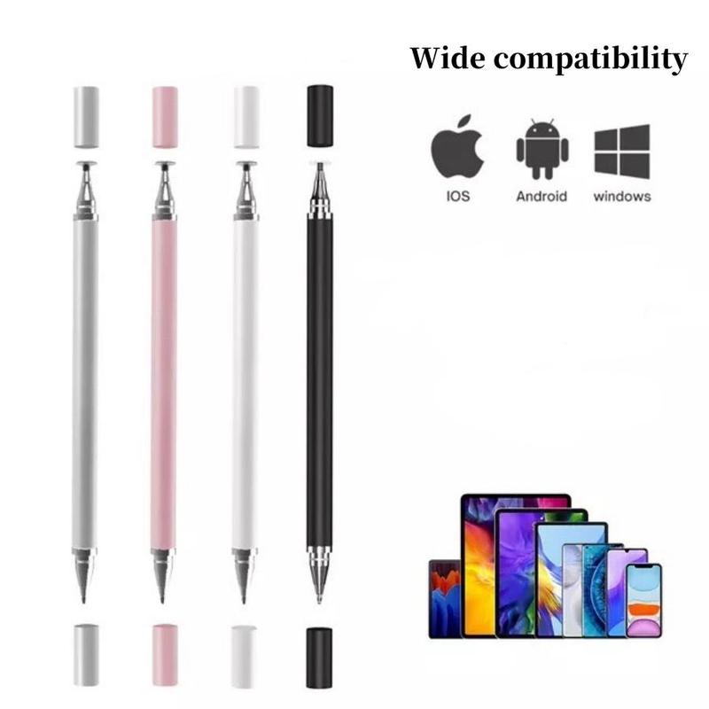 2-in-1 Touch Screen Stylus Pen, High Precision Universal Stylus for iPad iPhone Tablet, Capacitive Touch Screen Pen for Samsung Galaxy, Tablet Parts, Tablet Accessories