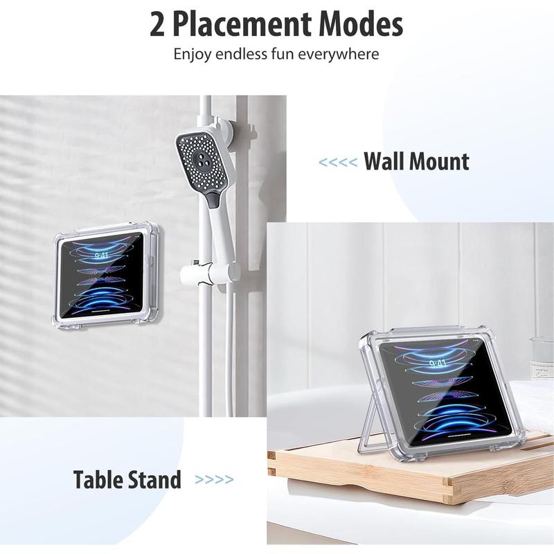 Shower Tablet Holder,  Shower iPad Holder Wall Mount Up to 11