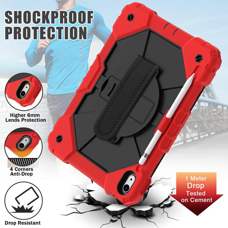 Shockproof Tablet Case, 1 Count Anti-collision & Anti-drop Tablet Protective Cover with Hand Loop, Tablet Protector for iPad 7.9 8.3 Inch, iPad 10.9 11 Inch