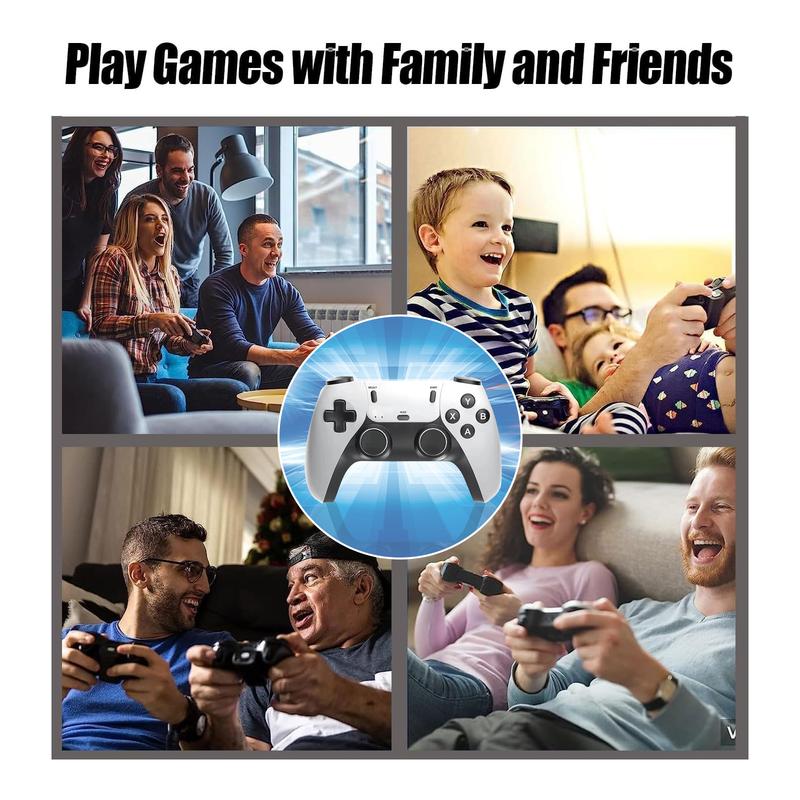 Retro Gaming Console, Wireless Game Stick Plug and Play Video Games Console with 40,000+ Games Handheld Game Console Built in 15 Emulators Game Console Support 2 Player & TV HDMI