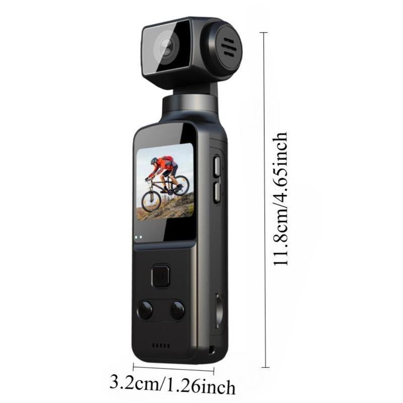 4K Video Blog Camera, 270 Degree Rotatable Video Camera with 1.33 Inch CMOS, Anti-shake Action Camera for Video & Video Blog