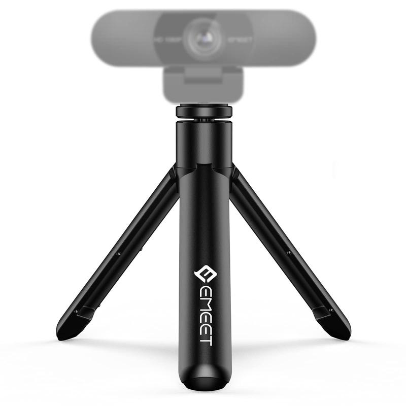 EMEET Portable Desktop Tabletop Webcam Tripod Professional Mirrorless Cameras Mini Tripod for Most Web Camera Phones GoPros Accessories Adjustable