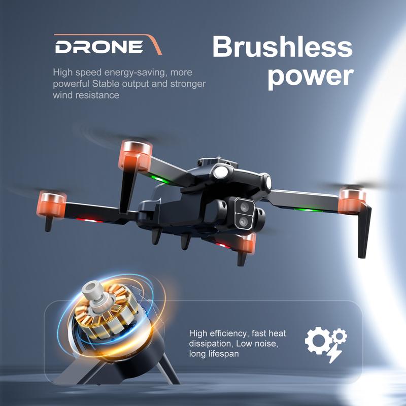 M9-Brushless Motor-Dual Camera Aerial Drone -12 minutes long endurance, 50x focus  HD pixel FPV  Mobile Picture  ,360 degree roll, fixed hover, aerial vehicle for social sharing, birthdays, Christmas (gifts for kids students kids) Accessories