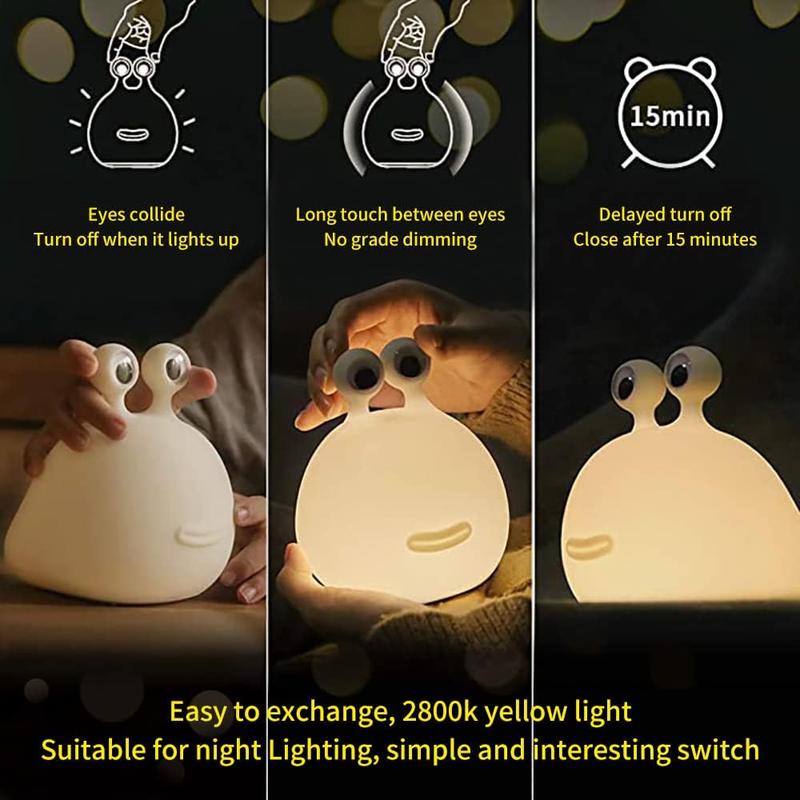 Night Light, silicone lamp for kids USB rechargeable cute animal lamps timer setting Safe Bedside lamp portable LED lamps for breastfeeding dorm room decor for Christmas gift baby kids girls teens