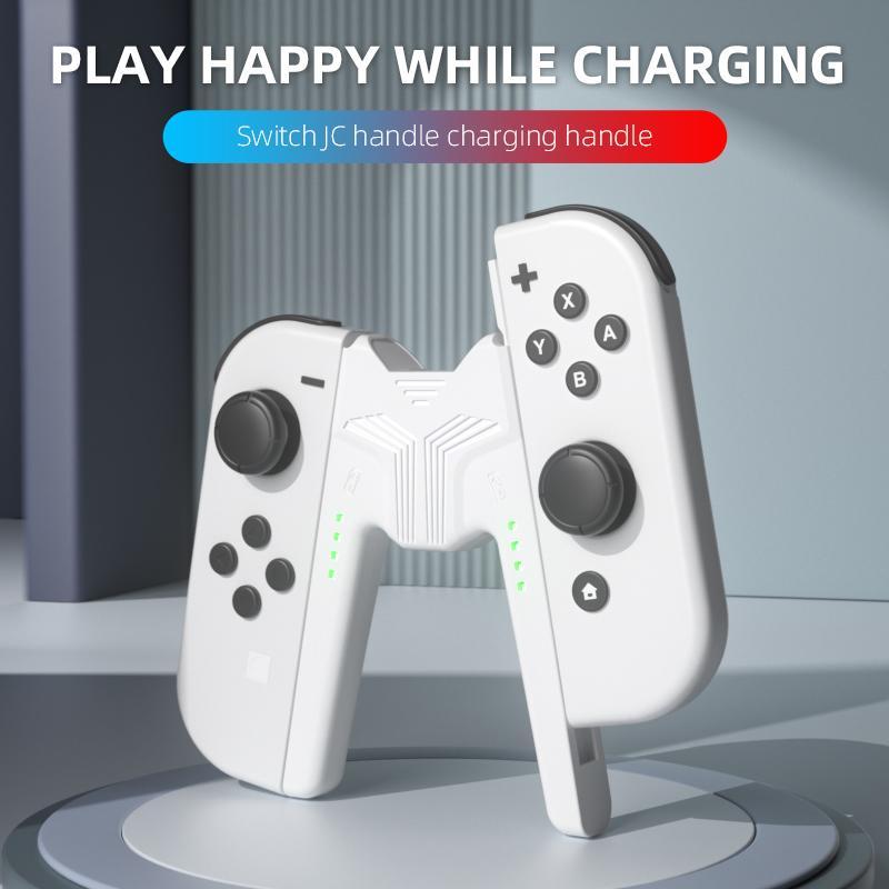 Portable Joycon Charging Base, Mini Portable Switch Charging Stand for Nintendo Switch, Joycon Charging Holder for Switch JC, Console Accessories, Game Console Peripheral Accessories