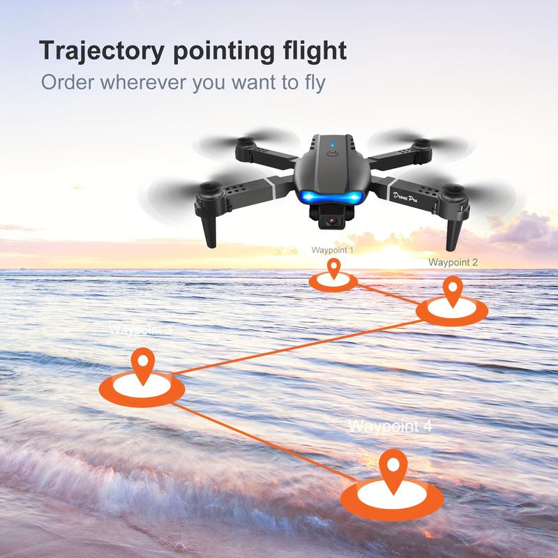 E99 Foldable SD Camera Drone - WiFi FPV, Dual SD, Altitude Hold, Remote Control, Beginner-Friendly - Perfect Gift for Teenagers, Men, Indoor and Outdoor Fun, Affordable UAV with Easy Operation