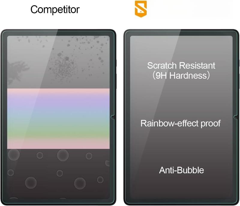 (2 Pack) Designed for  Galaxy Tab A9+   A9 Plus (11 inch) Screen Protector, (Tempered Glass) Anti Scratch, Bubble Free