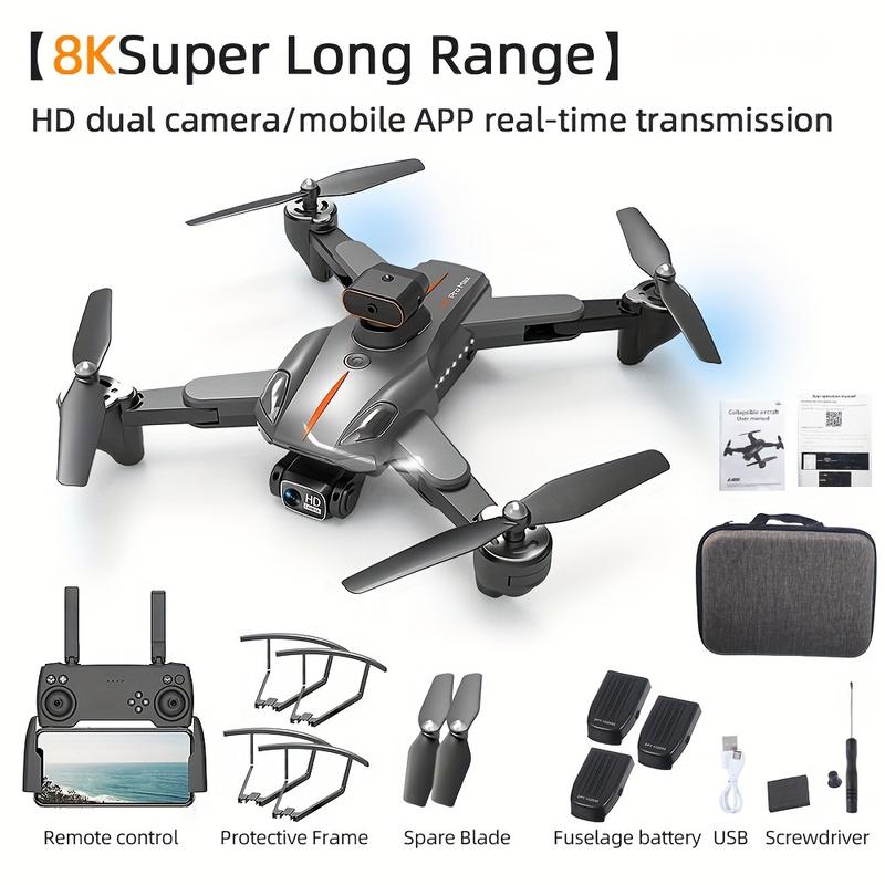 Quadcopter Drone - 4K HD Wide Angle Dual Camera Fpv Drone with High-Definition Video and Photo Capture