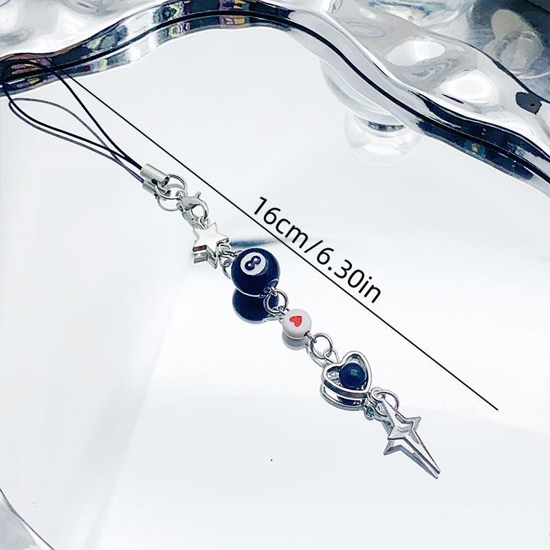 Ball & Star Design Phone Chain, Cute Phone Lanyard, Fashion Phone Strap for Women & Girls, Mobile Phone Decoration Accessories