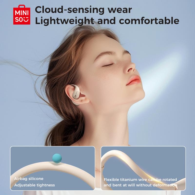 MINISO X33 AI Headphones Open Free Wireless Bluetooth Earbuds Translation Bluetooth Earphones For Listening To Music & Calling, Support 150 Languages Bluetooth Translation Wireless Headphones