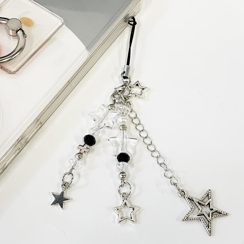 Cute Star & Moon Design Phone Chain, Creative Five-pointed Star Phone Lanyard, Universal Fashion Phone Accessories for Women & Girls