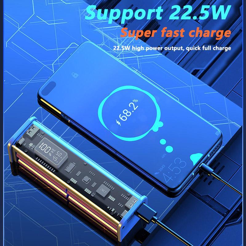 20000mAh PD 20W Dual USB & PD Port Power Bank, Super Fast Charging Mobile Power Bank, Outdoor Emergency Phone Charging Power Bank