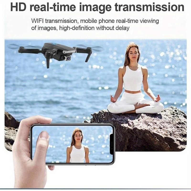 Quadcopter Drone - 4K HD Wide Angle Dual Camera Fpv Drone with High-Definition Video and Photo Capture