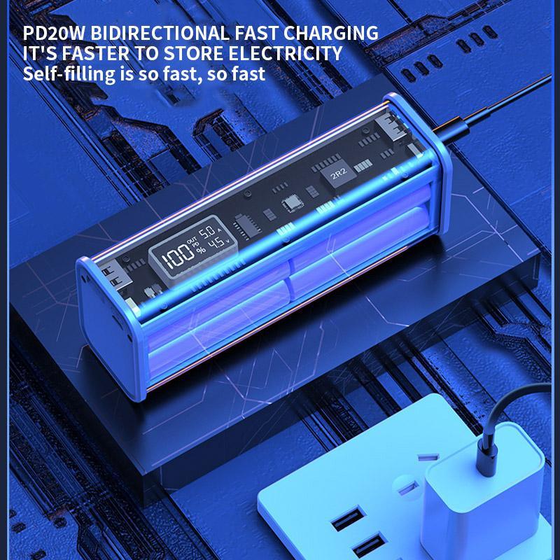 20000mAh PD 20W Dual USB & PD Port Power Bank, Super Fast Charging Mobile Power Bank, Outdoor Emergency Phone Charging Power Bank