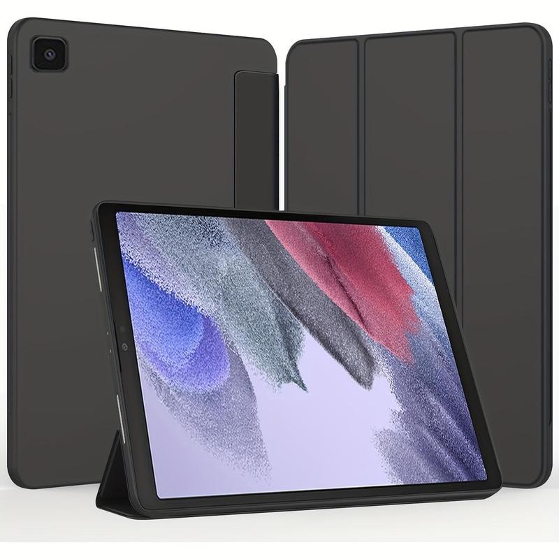 Solid Color Tri-fold Stand Tablet Case (1 Count), Shockproof & Scratch-resistant Protective Case, Tablet Protector for Samsung Galaxy Tab A7 A8 A9