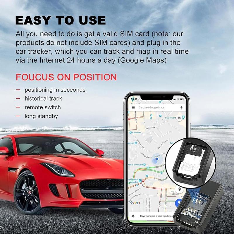 Mini Portable GPS Tracker, Strong Magnetic Car Tracking Anti-lost Anti-theft Equipment, Precise Positioning GPS Locator, Christmas Gift