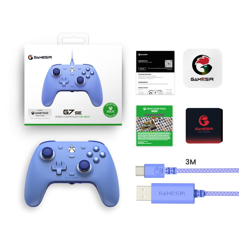 GameSir G7 SE Multi-Color Wired Controller, Precision Gamepad for Xbox Series X|S, Xbox One & Windows 10 11 with Hall Effect Joysticks