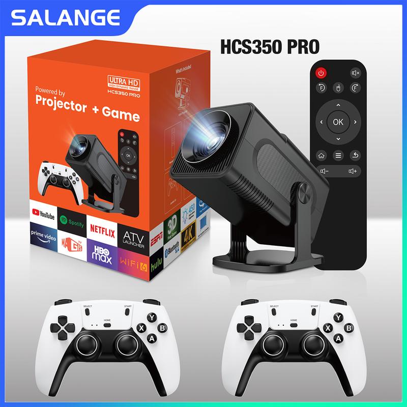 Salange HCS350 Pro Gaming Projector Mini Rotation Freely Beamer for Xiaomi IOS Android Phone Compatible with PSP PS1 GBA Simulator