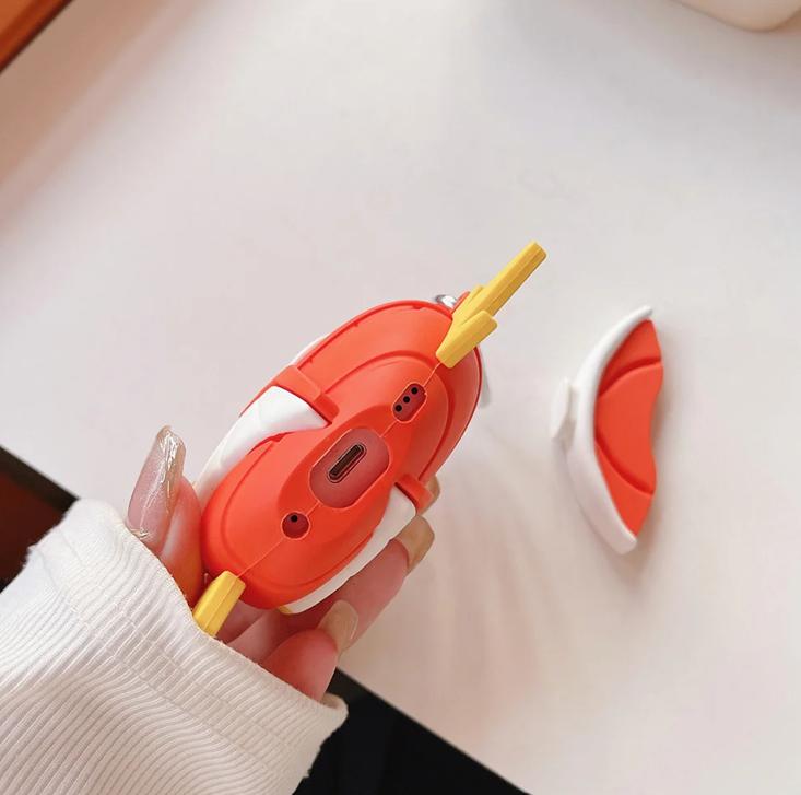 Magikarp AirPods Case, Music Accessories, Headphones Case, AirPods 1 2, AirPods Pro, AirPods 3, Fish, Fishing, Anime, Funny Gifts, AirPod Cover