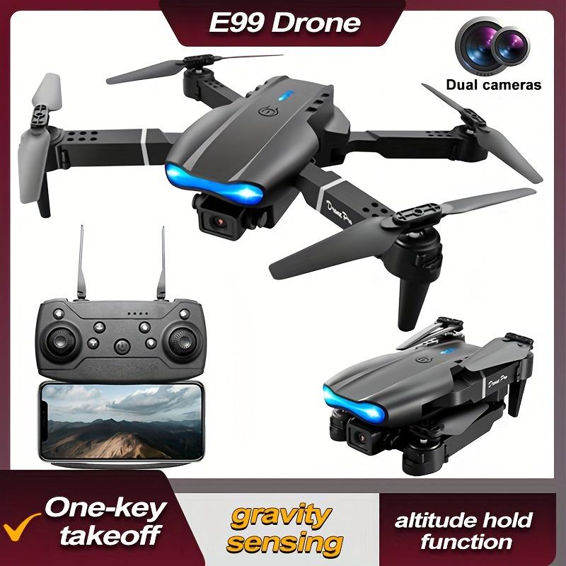 E99 Foldable SD Camera Drone - WiFi FPV, Dual SD, Altitude Hold, Remote Control, Beginner-Friendly - Perfect Gift for Teenagers, Men, Indoor and Outdoor Fun, Affordable UAV with Easy Operation