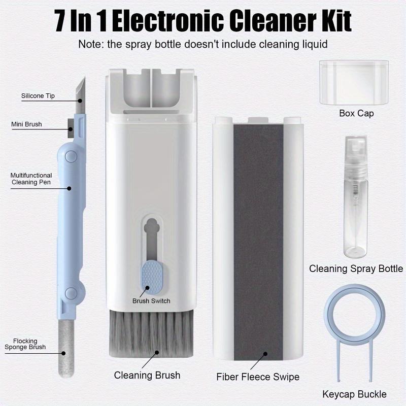 7-in-1 Electronic Cleaning Kit, Cleaning Kit Including 1 Brush & 1 Cleaning Pen, Multifunctional Cleaning Kit for Earphone, Phone, Keyboard, Camera