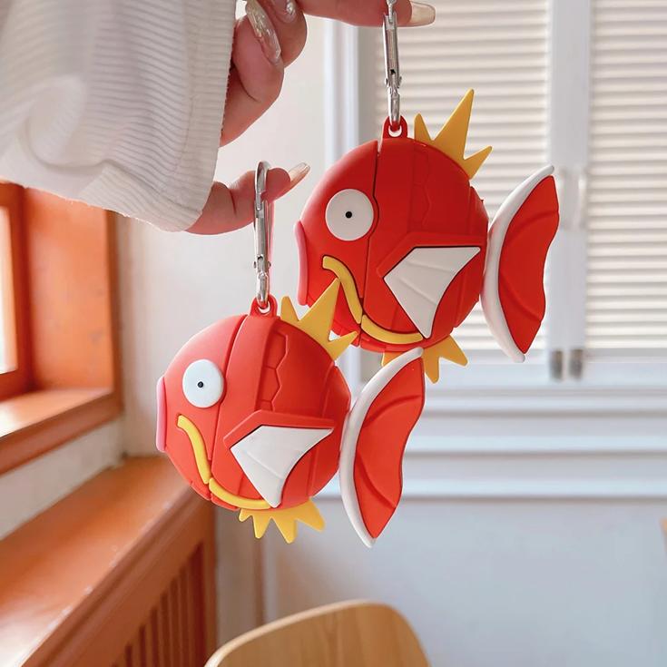 Magikarp AirPods Case, Music Accessories, Headphones Case, AirPods 1 2, AirPods Pro, AirPods 3, Fish, Fishing, Anime, Funny Gifts, AirPod Cover