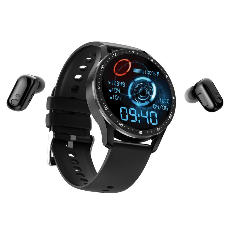 x7 smart watch, built-in TWS earphones, 2-in-1 earphone watch smart wear, waterproof, in-ear noise reduction, high-definition large screen, health exercise monitoring, call reminder, physical health management,   Wristwatch Bluetooth Wearable  Smartphone