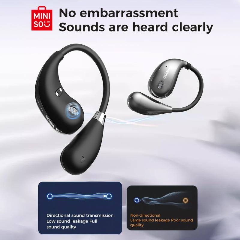 MINISO X33 AI Headphones Open Free Wireless Bluetooth Earbuds Translation Bluetooth Earphones For Listening To Music & Calling, Support 150 Languages Bluetooth Translation Wireless Headphones