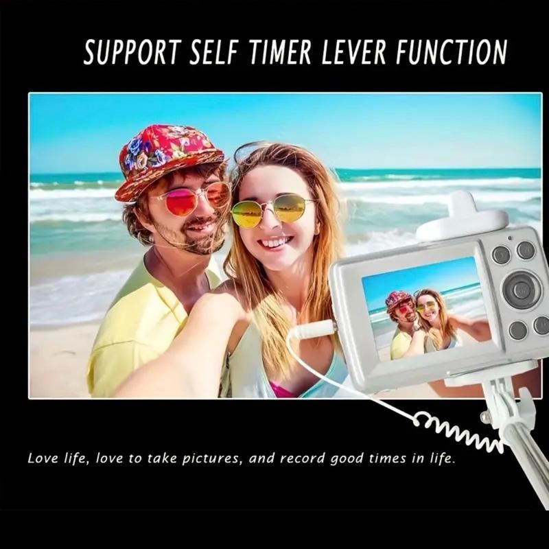 JM-XJ03 1080P HD Digital Toy Camera Home Recorder DV Portable Travel Ultra-thin Toy Camera For Night Scene Portrait, Multi-color Pixels, Battery Not Included