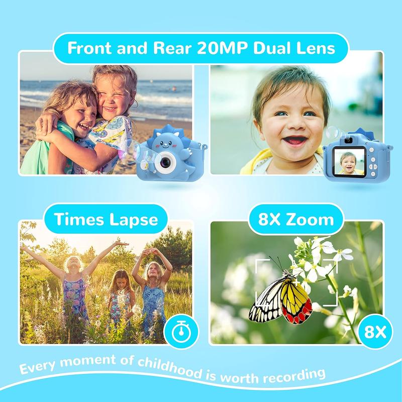 Kids Camera for Girls and Boys, HiMont Digital Camera for Kids with 32GB SD Card, 1080P kids Camera & Selfie Video Camera Suitable for Birthday & Christmas Toy Gift for Kids