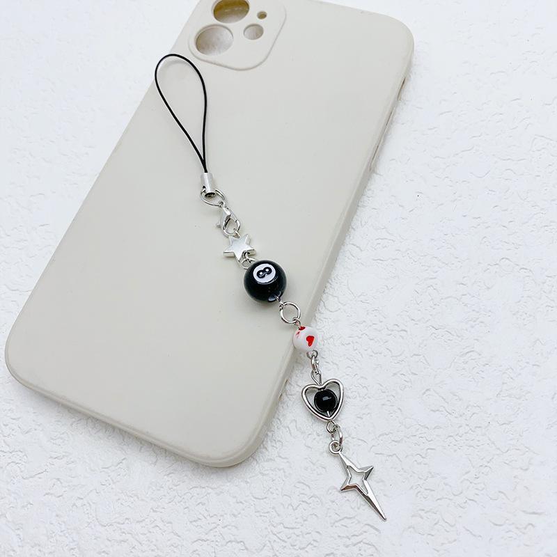 Ball & Star Design Phone Chain, Cute Phone Lanyard, Fashion Phone Strap for Women & Girls, Mobile Phone Decoration Accessories