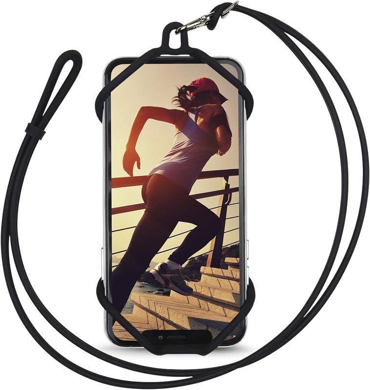 Cell Phone Lanyard,  Smartphone Holder Case and  Strap Compatible with  Phones, Black