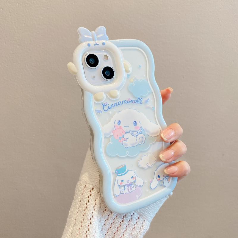 Sanrio Cute Cartoon Rabbit Pattern Phone Case, Full Body Shockproof Phone Protective Cover, Fashion Phone Accessories for iPhone 14 13 12 11 Pro Max Plus, Phone Cases for iPhone 15 Pro Max Case