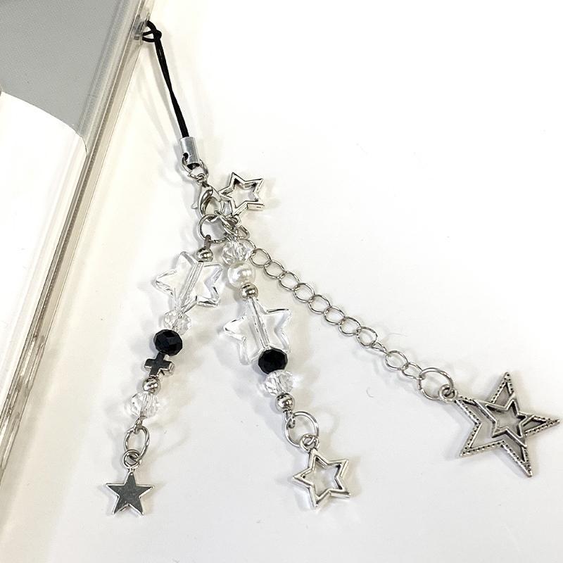 Cute Star & Moon Design Phone Chain, Creative Five-pointed Star Phone Lanyard, Universal Fashion Phone Accessories for Women & Girls