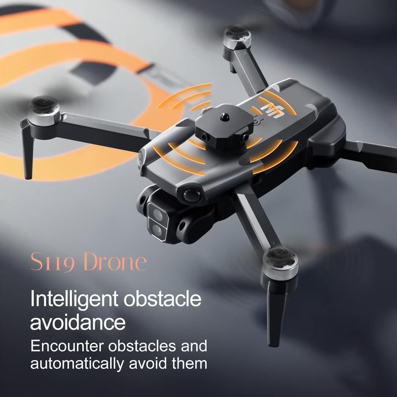 M9-Brushless Motor-Dual Camera Aerial Drone -12 minutes long endurance, 50x focus  HD pixel FPV  Mobile Picture  ,360 degree roll, fixed hover, aerial vehicle for social sharing, birthdays, Christmas (gifts for kids students kids) Accessories