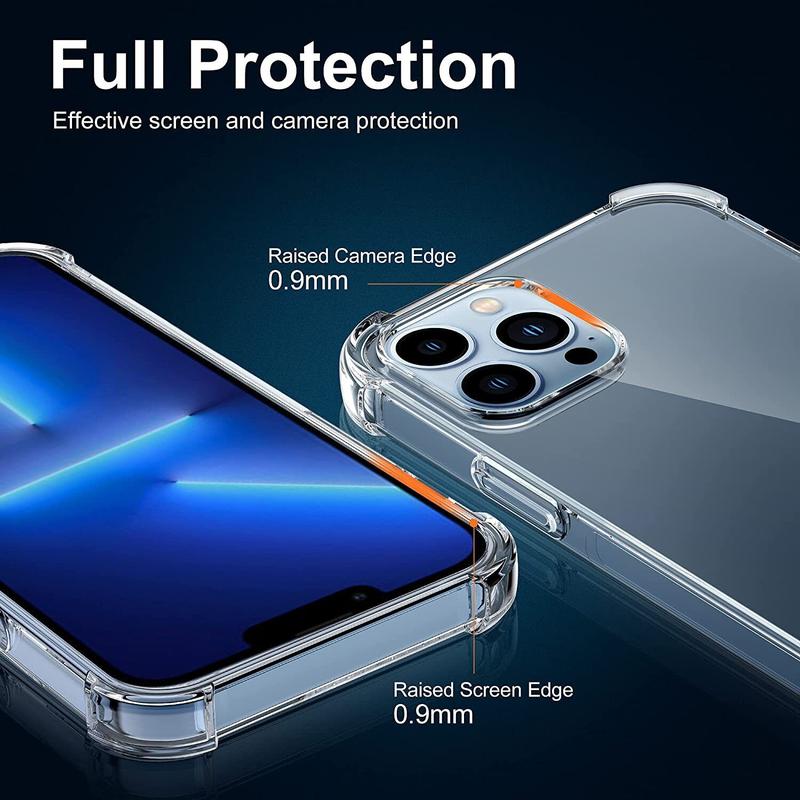 Clear Case Shockproof Protective Phone Cases for iPhone 15 14 13 12 11 Pro Max Mini XS XR X 8 7 6