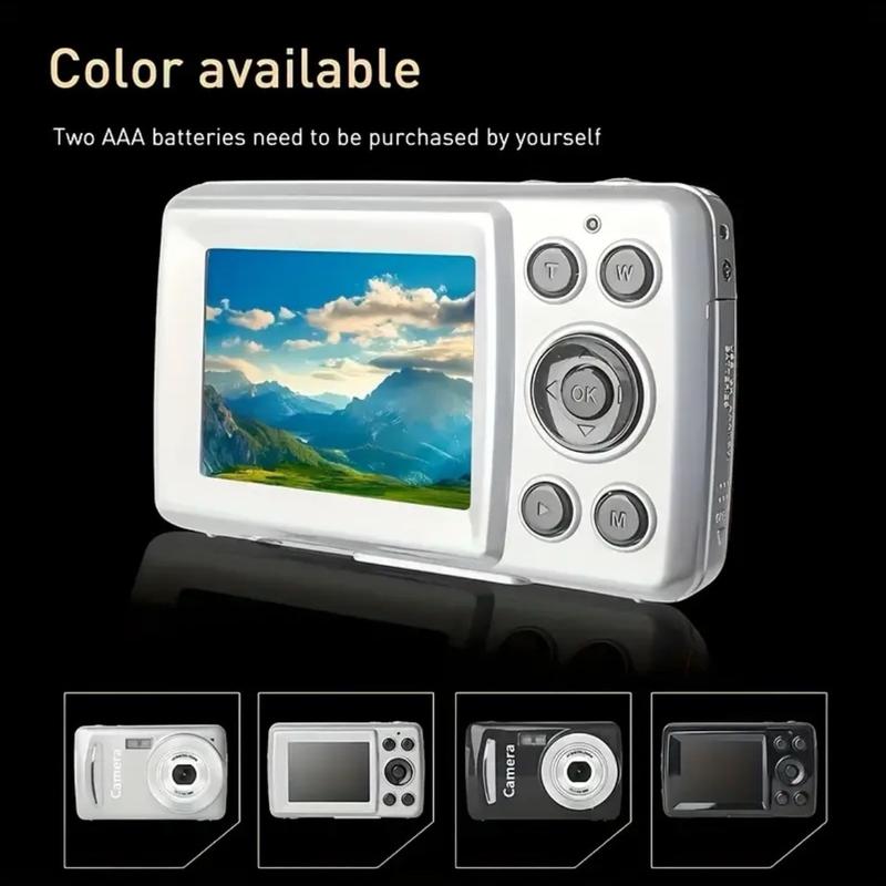 JM-XJ03 1080P HD Digital Toy Camera Home Recorder DV Portable Travel Ultra-thin Toy Camera For Night Scene Portrait, Multi-color Pixels, Battery Not Included