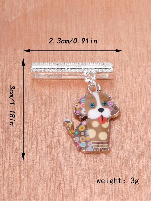 Cute Dog Design Watch Band, Rhinestone Decor Watch Band Charm for Apple Watch & Galaxy Watch Series Bands, Fashion Accessories for Women & Girls（no Strap）