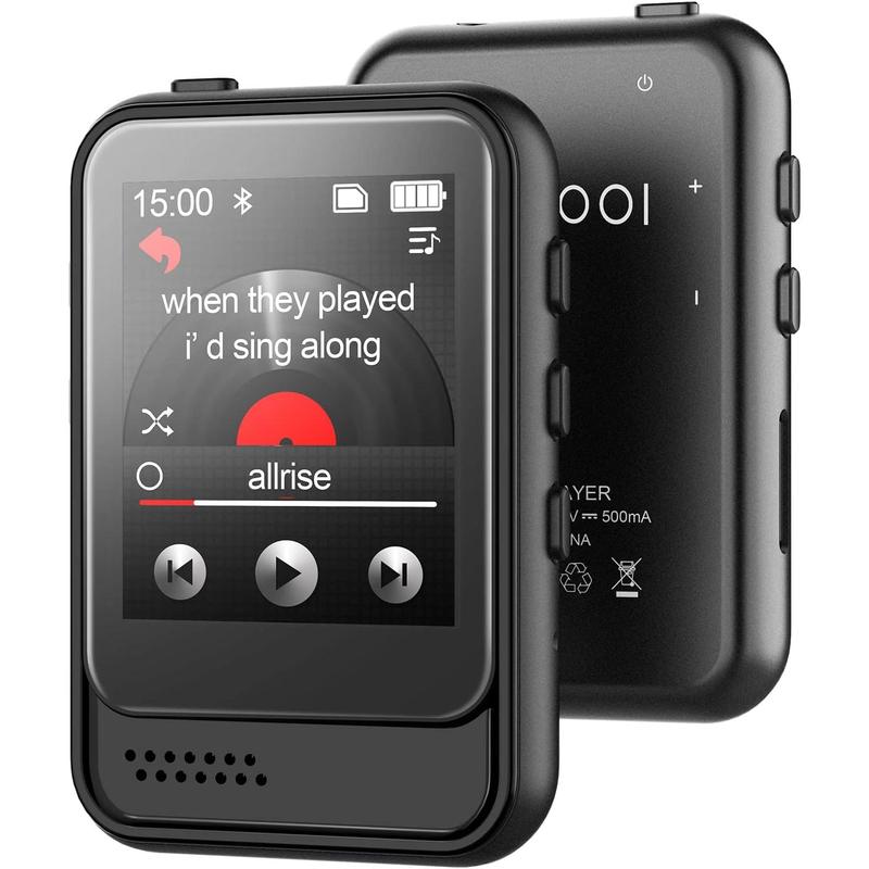 MP3 Player with Bluetooth,Portable Full Touchscreen Music Player with Speaker and Micro SD Card Slot,MP4 Player