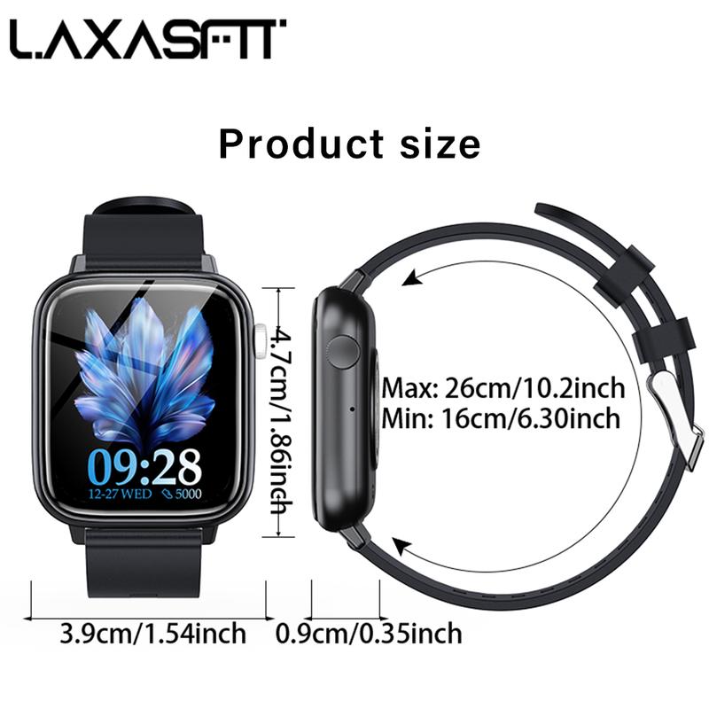 LAXASFIT Smart Watch for Men Women (Answer Make Call), 1.83