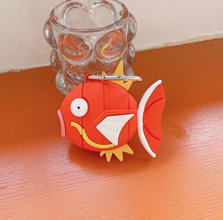 Magikarp AirPods Case, Music Accessories, Headphones Case, AirPods 1 2, AirPods Pro, AirPods 3, Fish, Fishing, Anime, Funny Gifts, AirPod Cover