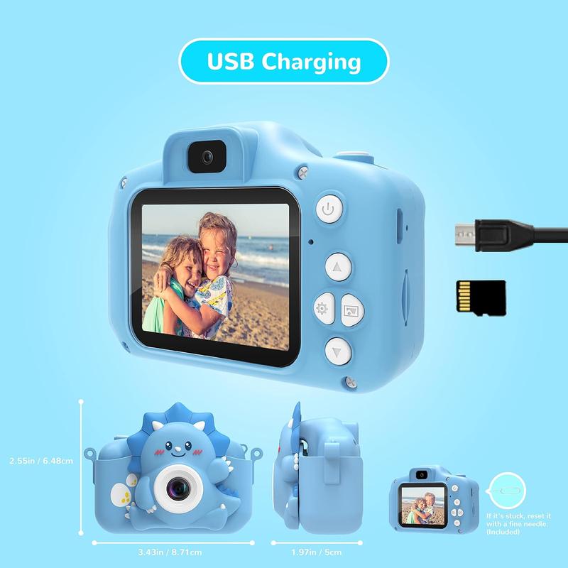 Kids Camera for Girls and Boys, HiMont Digital Camera for Kids with 32GB SD Card, 1080P kids Camera & Selfie Video Camera Suitable for Birthday & Christmas Toy Gift for Kids