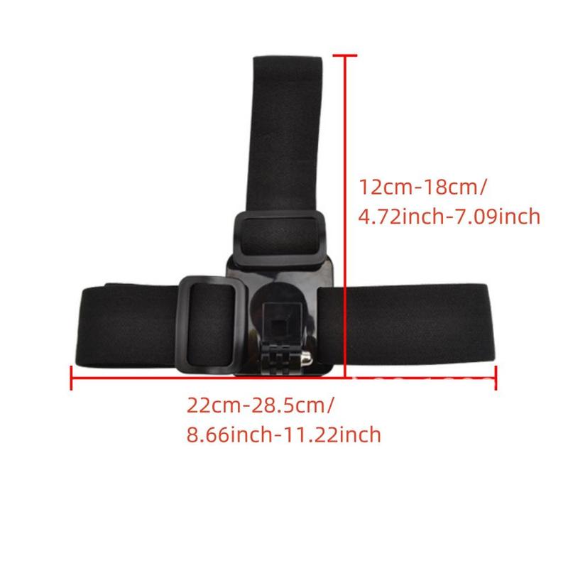 Adjustable Head-mounted Mobile Phone Holder, 1 Set Outdoor Shooting Bracket with Mobile Phone Clip, Suitable for Most Mobile Phones Camera, Gym Accessories