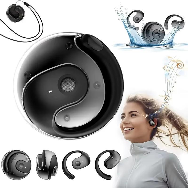 Wireless Headphones, Bluetooth-compatible Headset with Mics, HiFi Stereo Sound Earphones, Smart Touch Sports Waterproof Earbuds for Phone