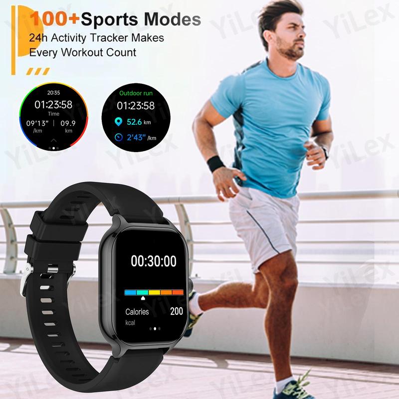 Multifunctional Smart Watch, Fashionable Digital Watch with Wireless Call Dial, Multi-sport Mode Sports Watch for Women & Men