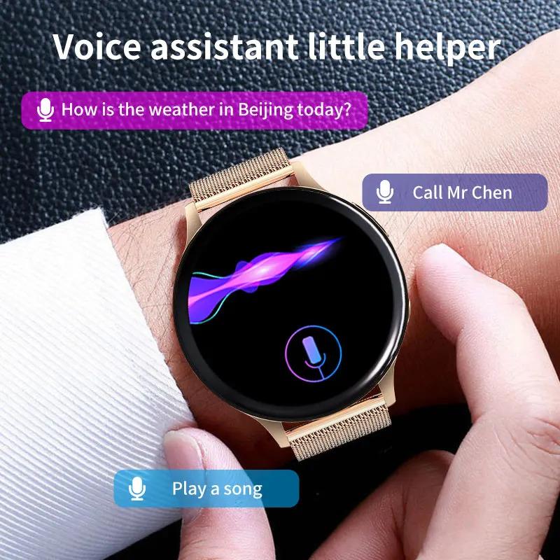 LIGE NFC Smart Watch For Women Bluetooth Call Smartwatch Music Playback Support Recording IP68 Waterproof Watches Sport Fitness