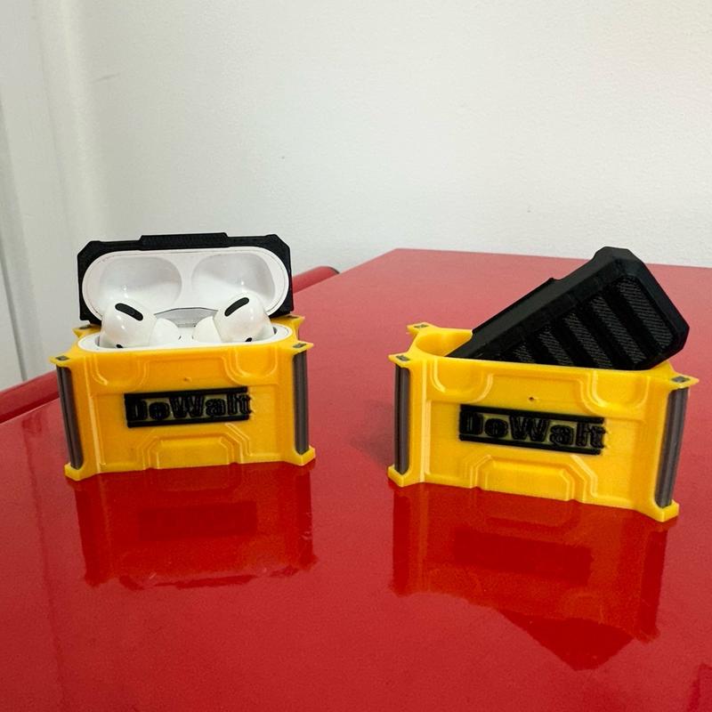 DeWalt Inspired Electronics Case | 3D Printed Case for headphones | Accessories | Audio